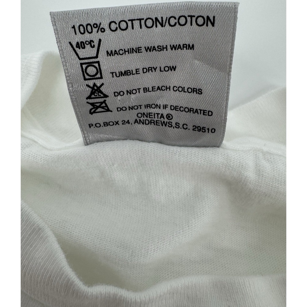 Vintage 1990 Oneita Wildflowers Graphic T-Shirt Size M Made in USA Single Stitch - Picture 8 of 11